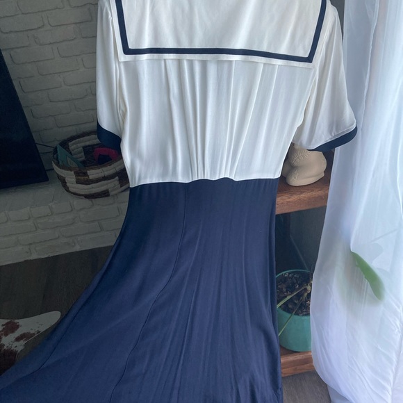 Vintage nautical sailor dress by Robbie Bee - size 4 - Picture 2 of 7